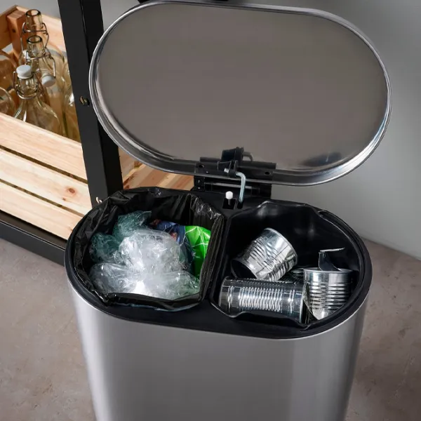 Coș de gunoi Ikea Stabben 20l / Inox / Silver photo 3