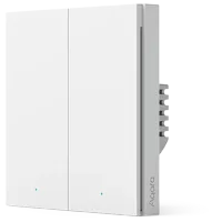 Intrerupator inteligent Aqara Smart Wall Switch H1 (fara Nul, Double rocker) White