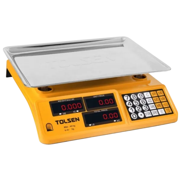 Торговые весы Tolsen 35200 40 кг / Оранжевый photo 1