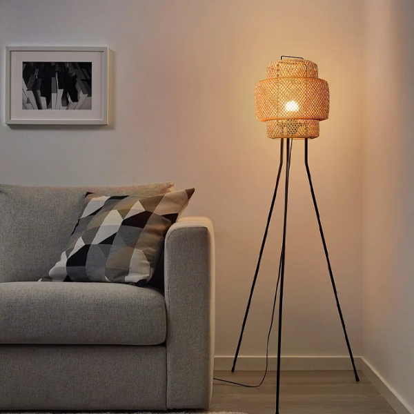 Lampadar Ikea Sinnerlig Lemn natural / E27 photo 4