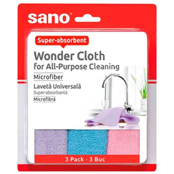 Тряпка для уборки Sano Sushi Wonder Количество в наборе - 3 photo 1