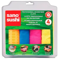 Тряпка для уборки Sano Sushi Количество в наборе - 4