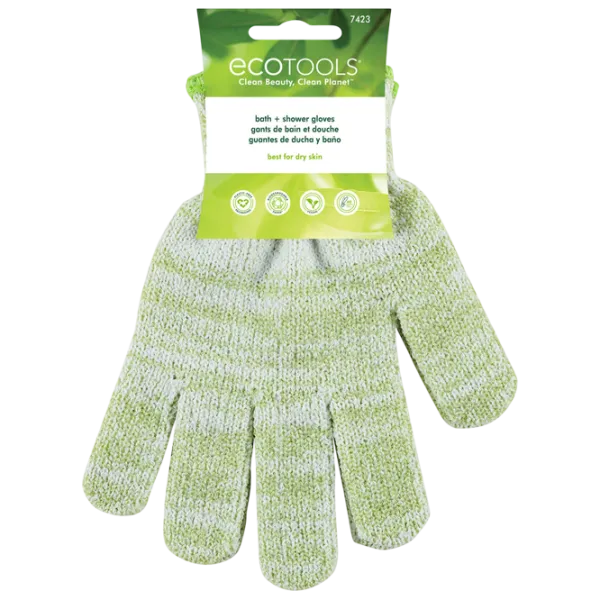 Мочалка EcoTools Exfoliating Bath & Shower Рогожка / Зеленый photo 1