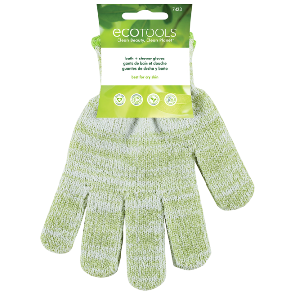 Мочалка EcoTools Exfoliating Bath & Shower Рогожка / Зеленый photo 1