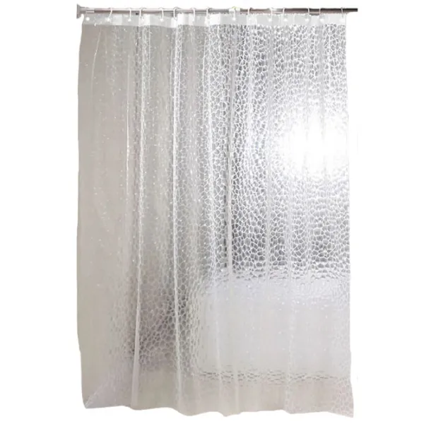 Perdea de duș Aptel AG655A 200 x 180 cm / PEVA / Transparent photo 1
