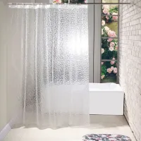 Perdea de duș Aptel AG655A 200 x 180 cm / PEVA / Transparent photo 3