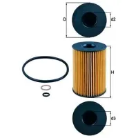 Filtru de ulei Mahle OX 353/7D MHL-OX 353/7D photo 3