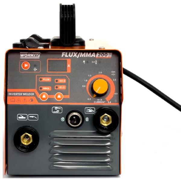 Aparat de sudat Technoworker FLUX/MMA 200 220 V cu electrod (MMA) / Orange photo 2