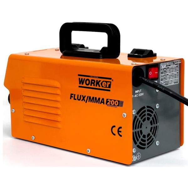 Aparat de sudat Technoworker FLUX/MMA 200 220 V cu electrod (MMA) / Orange photo 3