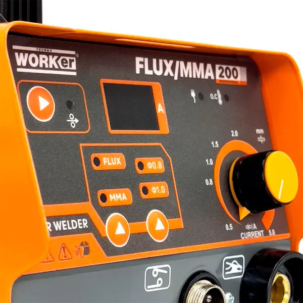 Aparat de sudat Technoworker FLUX/MMA 200 220 V cu electrod (MMA) / Orange photo 5