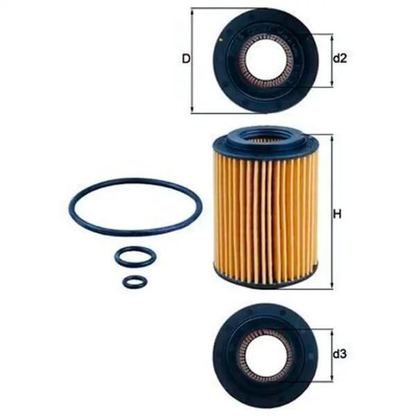 Масляный фильтр Mahle OX 347D MHL-OX 347D photo 3
