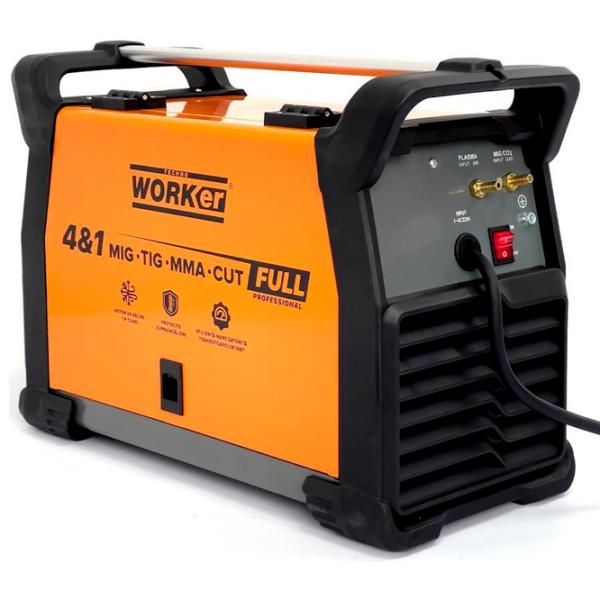 Aparat de sudat Technoworker 4 in 1 230 V MIG+TIG+MMA+CUT / Orange photo 3 Aparat de sudat Technoworker 4 in 1 230 V MIG+TIG+MMA+CUT / Orange photo 3