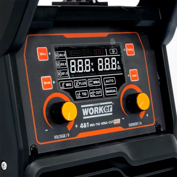 Aparat de sudat Technoworker 4 in 1 230 V MIG+TIG+MMA+CUT / Orange photo 5 Aparat de sudat Technoworker 4 in 1 230 V MIG+TIG+MMA+CUT / Orange photo 5