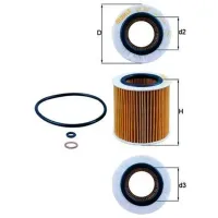 Filtru de ulei Mahle OX 387D MHL-OX 387D photo 3