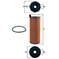 Filtru de ulei Mahle OX 196/1D1 MHL-OX 196/1D1 photo 3