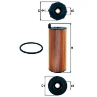 Filtru de ulei Mahle OX 196/1D MHL-OX 196/1D photo 2