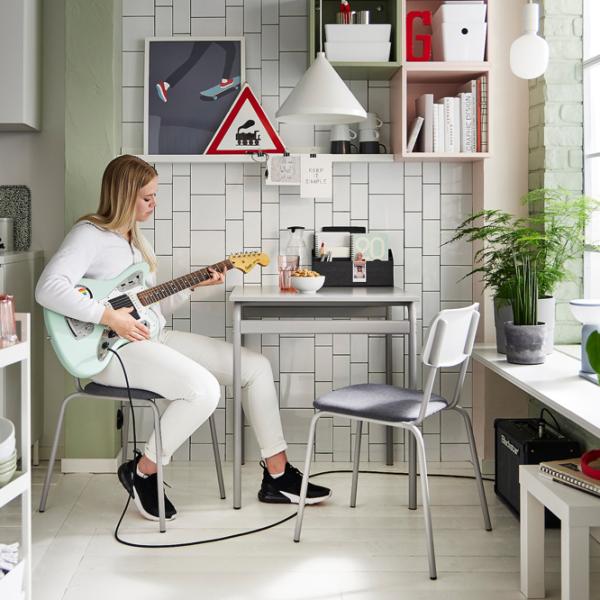 Set masă și scaune Ikea Grasala Pătrată / PAL / Gray photo 7