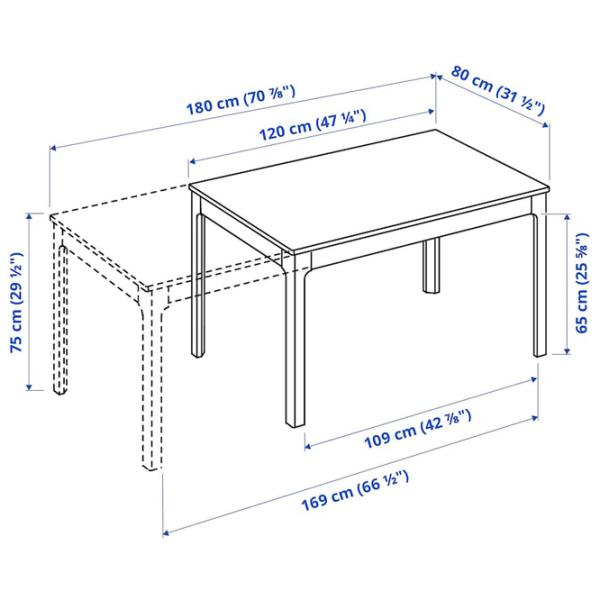 Обеденные стол со стульями Ikea Ekedalen/Odger Прямоугольная / Дерево / Дуб photo 2 Обеденные стол со стульями Ikea Ekedalen/Odger Прямоугольная / Дерево / Дуб photo 2
