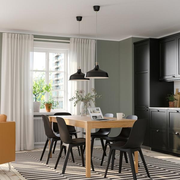 Обеденные стол со стульями Ikea Ekedalen/Odger Прямоугольная / Дерево / Дуб photo 4 Обеденные стол со стульями Ikea Ekedalen/Odger Прямоугольная / Дерево / Дуб photo 4