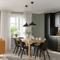 Set masă și scaune Ikea Ekedalen/Odger Dreptunghiulară / Lemn / Oak photo 4