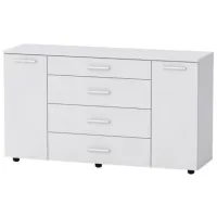 Comodă KompaniT 1-3-2 73 x 130 x 38 / LPAL / Nimfeia Alb