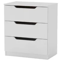 Comodă KompaniT 3М 69 x 61 x 38 / LPAL / Nimfeia Alb