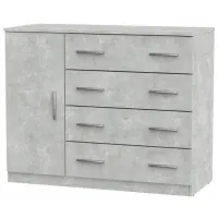 Комод KompaniT 4+1Б 84.9 x 105.4 x 44.8см / ЛДСП / Ателье Светлый