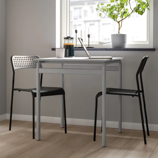 Обеденные стол со стульями Ikea Grasala Квадратная / ДСП / Серый photo 7