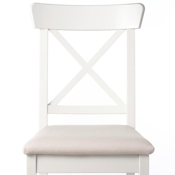 Обеденные стол со стульями Ikea Danderyd/Ingolf/Hallarp Прямоугольная / МДФ / Белый photo 4