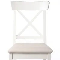 Set masă și scaune Ikea Danderyd/Ingolf/Hallarp Dreptunghiulară / MDF / White photo 4