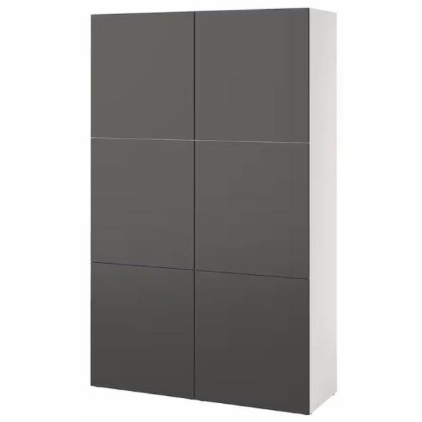 Dulap cu polițe Ikea Besta/Lappviken 193 x 120 x 42 / MDF / Gray photo 1