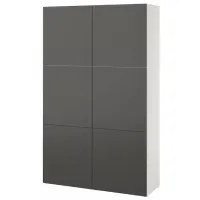 Шкаф с полками Ikea Besta/Lappviken 193 x 120 x 42см / МДФ / Серый 