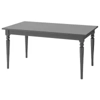 Обеденные стол со стульями Ikea Ingatorp/Stefan/Knisa Прямоугольная / ДСП / Черный photo 2