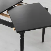 Обеденные стол со стульями Ikea Ingatorp/Stefan/Knisa Прямоугольная / ДСП / Черный photo 6