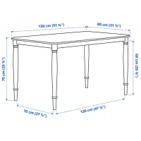 Обеденные стол со стульями Ikea Danderyd/Bergmund/Gunnared Прямоугольная / МДФ / Черный photo 4