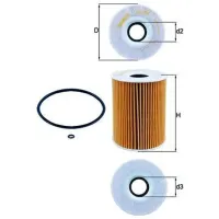 Filtru de ulei Mahle OX 254D1 MHL-OX 254D1 photo 3