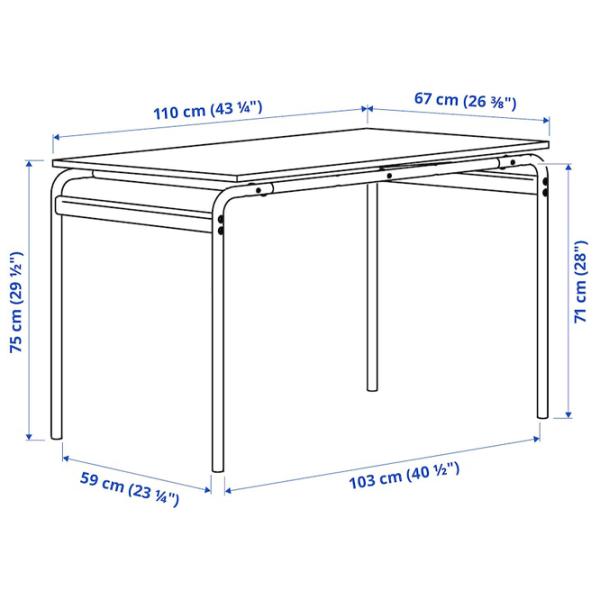 Обеденные стол со стульями Ikea Grasala/Adde Квадратная / ДСП / Серый photo 2