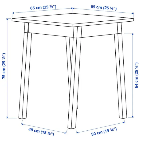 Set masă și scaune Ikea Pinntorp/Katorp Pătrată / MDF / Wood photo 6 Set masă și scaune Ikea Pinntorp/Katorp Pătrată / MDF / Wood photo 6