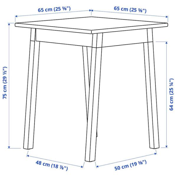 Set masă și scaune Ikea Pinntorp/Katorp Pătrată / MDF / Wood photo 6 Set masă și scaune Ikea Pinntorp/Katorp Pătrată / MDF / Wood photo 6