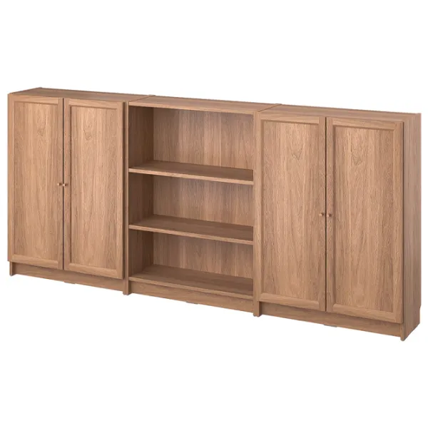 Dulap cu polițe Ikea Billy/Oxberg 106 x 240 x 30 / MDF / Stejar photo 1 Dulap cu polițe Ikea Billy/Oxberg 106 x 240 x 30 / MDF / Stejar photo 1