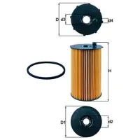 Filtru de ulei Mahle OX 205/2D MHL-OX 205/2D photo 2
