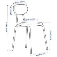 Обеденные стол со стульями Ikea Grasala/Ostano/Remmarn Квадратная / ДСП / Серый photo 8