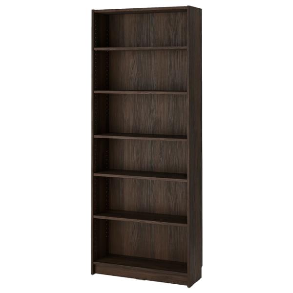 Шкаф с полками Ikea Billy/Oxberg 237 x 80 x 30см / МДФ / Темно Коричневый photo 3