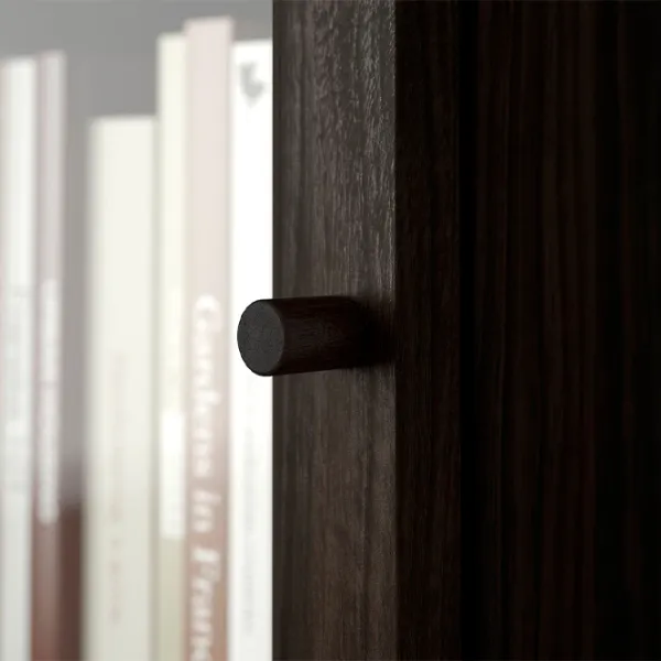 Шкаф с полками Ikea Billy/Oxberg 237 x 80 x 30см / МДФ / Темно Коричневый photo 5