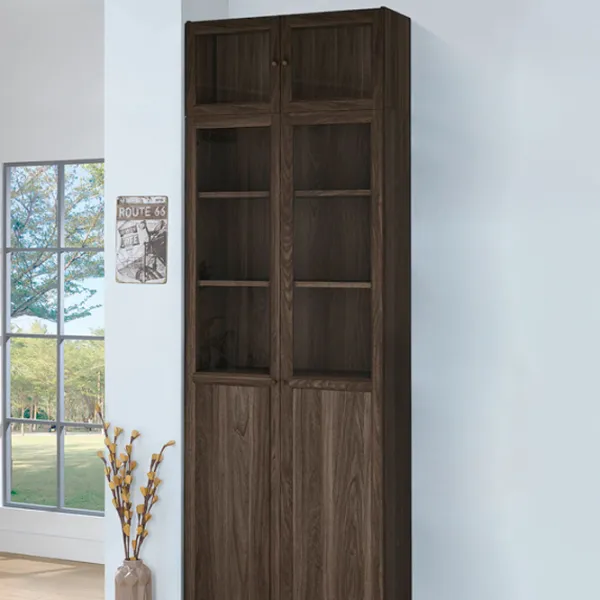 Шкаф с полками Ikea Billy/Oxberg 237 x 80 x 30см / МДФ / Темно Коричневый photo 6