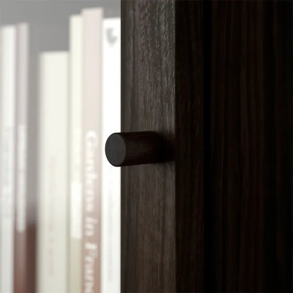 Шкаф с полками Ikea Billy/Oxberg 237 x 80 x 30см / МДФ / Темно Коричневый photo 5