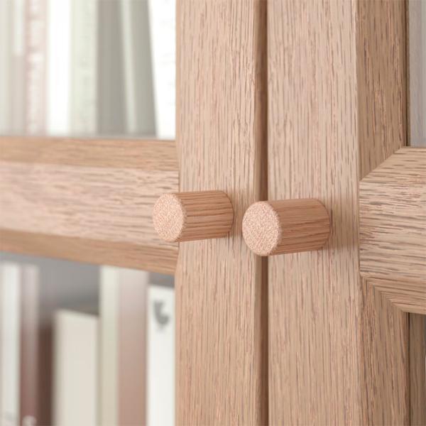 Шкаф с полками Ikea Billy/Oxberg 237 x 80 x 30см / МДФ / Дуб photo 5