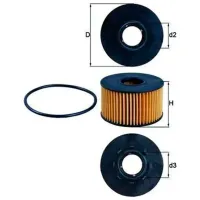 Filtru de ulei Mahle OX 191D MHL-OX 191D photo 3