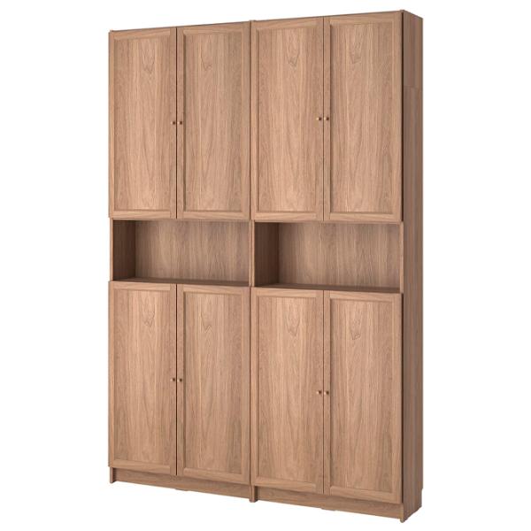 Шкаф с полками Ikea Billy/Oxberg 237 x 160 x 30см / МДФ / Дуб photo 1