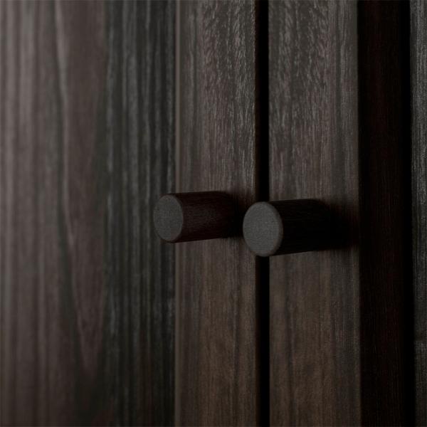 Шкаф с полками Ikea Billy/Oxberg 237 x 160 x 30см / МДФ / Темно Коричневый photo 5